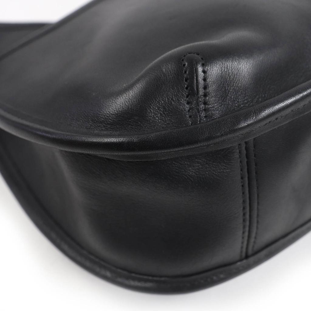 COACH Shoulder Bag Ergo Old coach black Glove leather Women 9033 Used