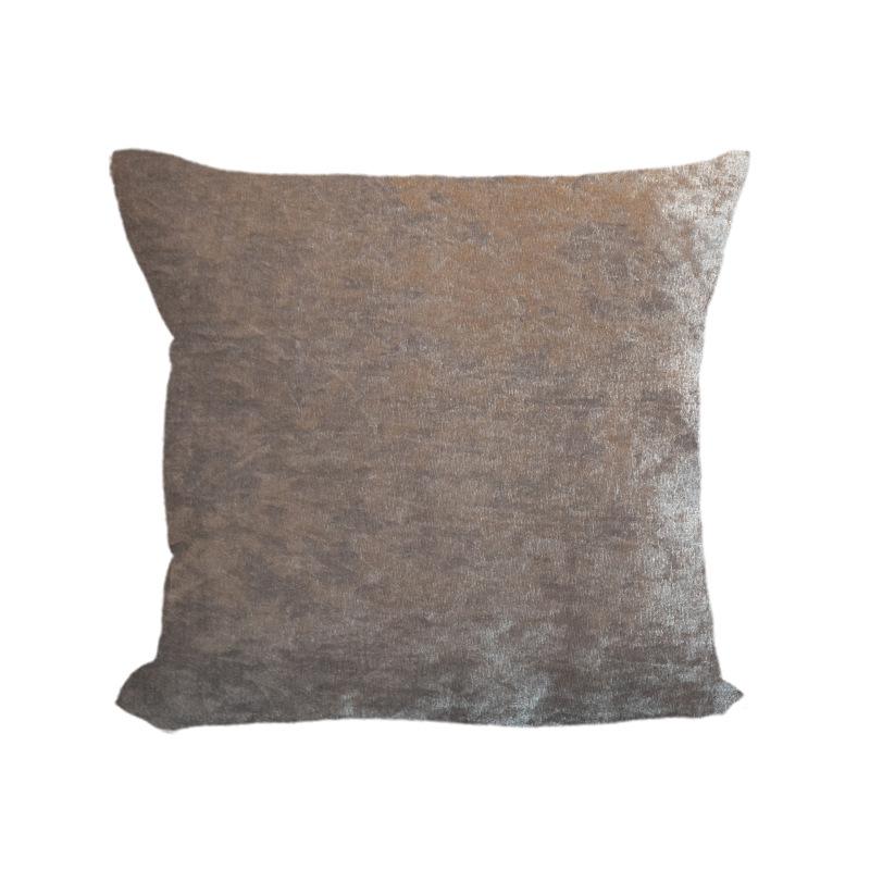 Short Plush Pillowcase Ins Style Solid Color Simple Pillow Sofa Cushion Flannel Pillow Light Luxury