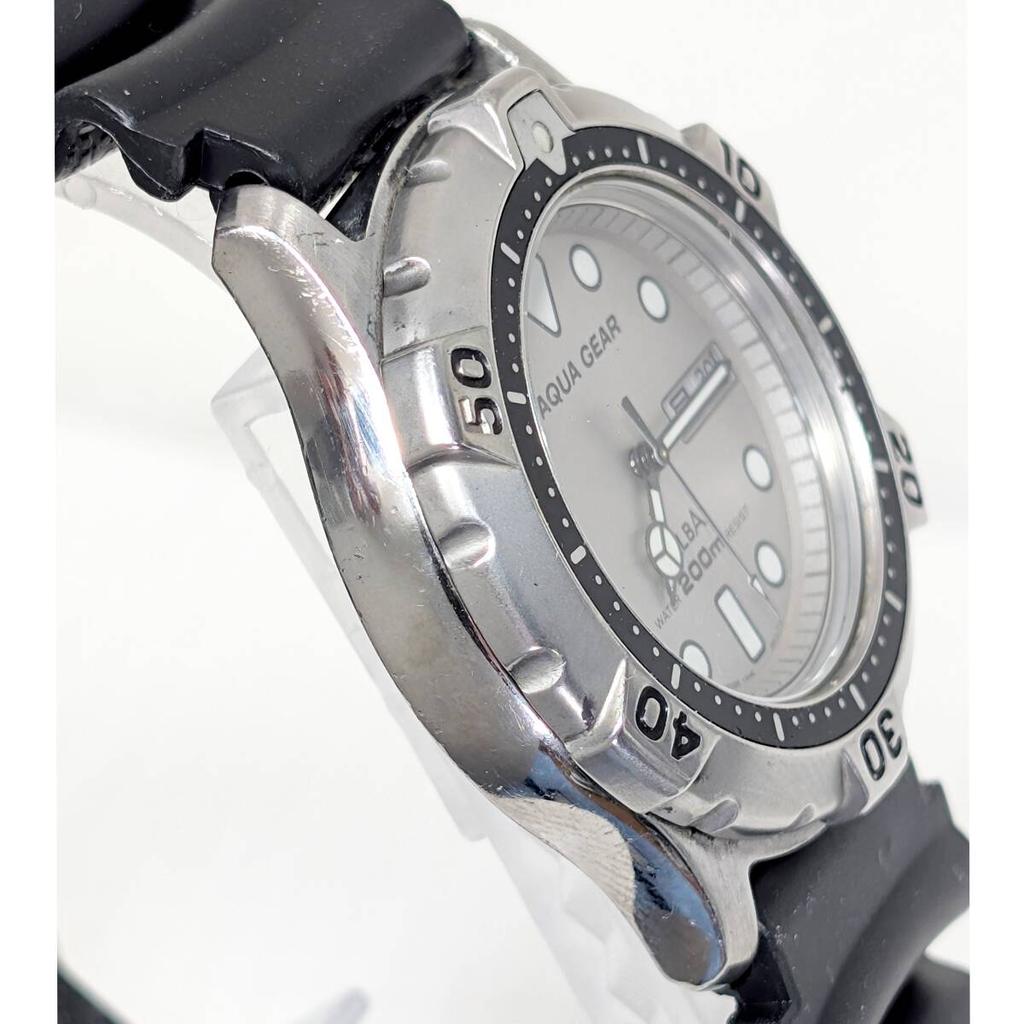 SEIKO ALBA AQUA GEAR Battery and Strap Working Men's Watch, Replaced, Condition, H-10