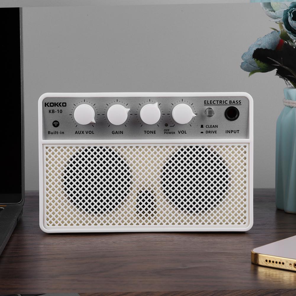 Electric Bass Amplifier BT Portable Electric Bass Audio Amplifier 10W 6.35mm Musical Instrument Accessories for Electric Bass