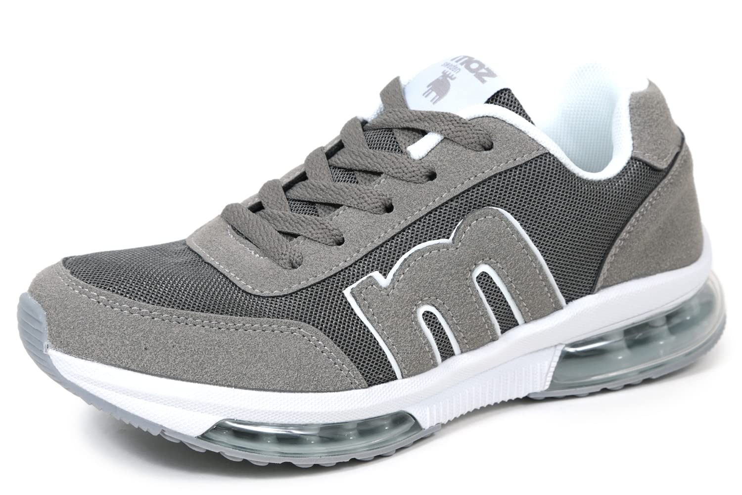 Mozu Sneakers with Air Cushion Sole and Size 23cm Women s Low-Top Mesh, Gray, серый
