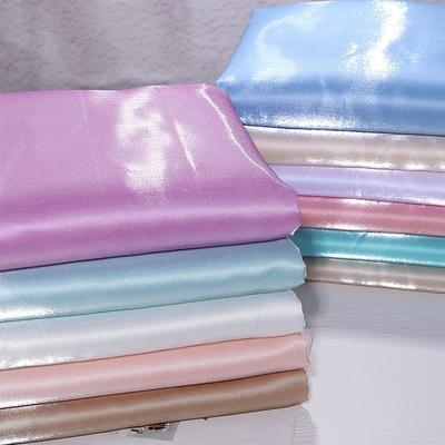 Shining Glossy Liquid Satin Fabric 50x150cm Metallic Crystal Silk For DIY Sewing Women Dress Suit Costume Drapery Home Textiles