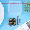 1/64 Wheels For Hotwheels With Rubber Tire Hollow Shaft Model Car Modified Parts