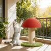 Mushroom Cat Scratch Board, Sisal Scratching Pad for Kittens, Funny Cat Climbing Toy Durable Grinding Claw Board