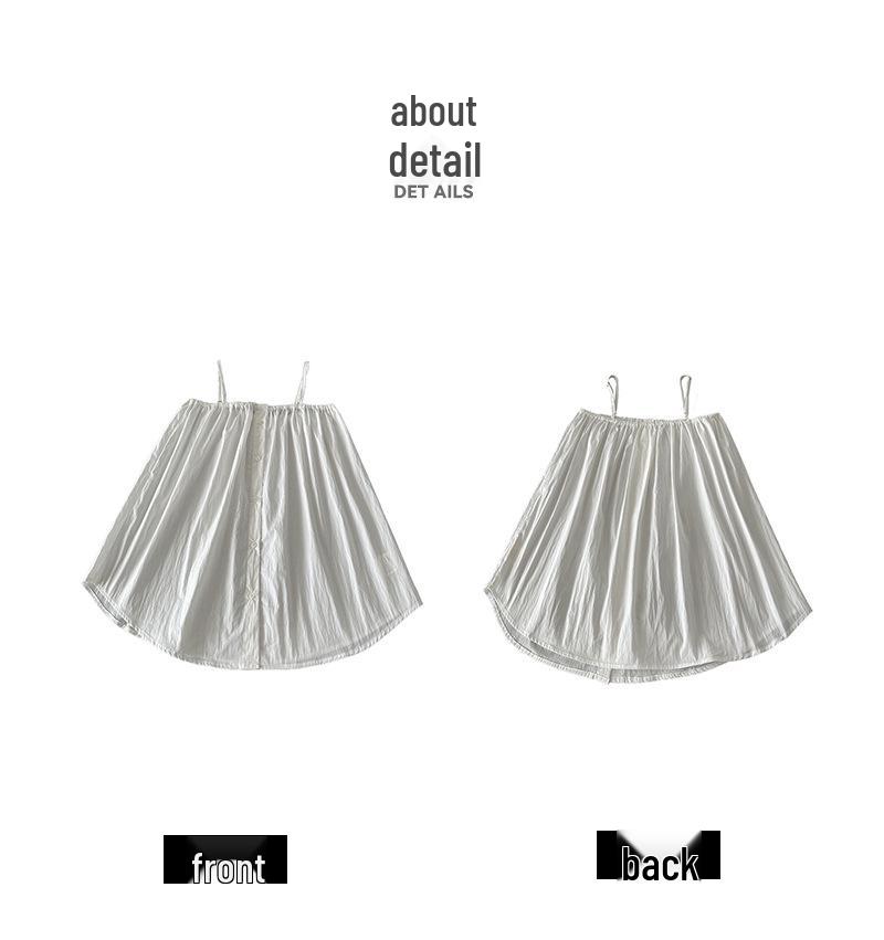 Orange Zhi 2024 Summer Fashionable Loose Solid Color Girly Camisole Tank Top 1602