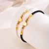 10-18CM Stainless Steel Milan Rope Bracelet,Men Women Handmade Adjustable Red Thread Bracelet,White Black Life Tree Couple Gift