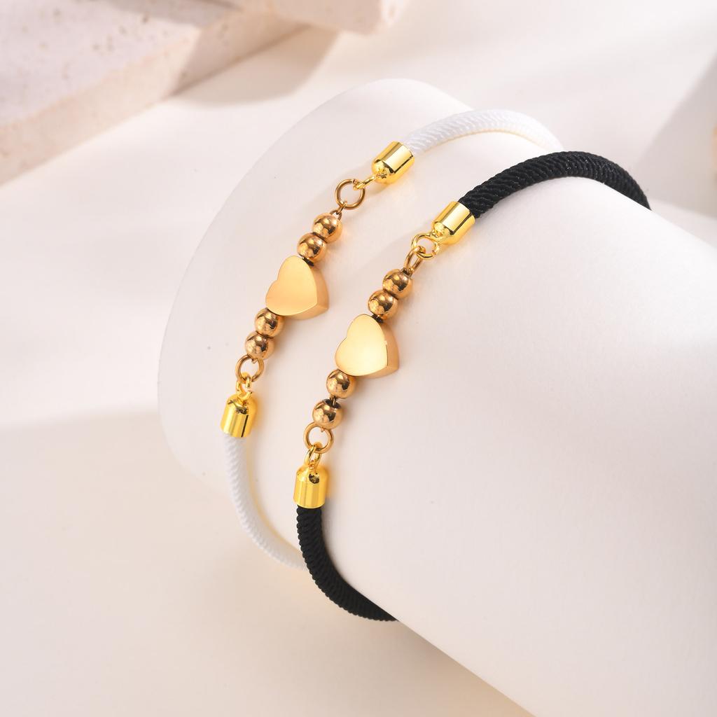 10-18CM Stainless Steel Milan Rope Bracelet,Men Women Handmade Adjustable Red Thread Bracelet,White Black Life Tree Couple Gift
