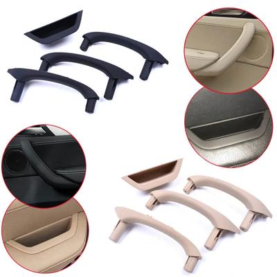 LHD Beige Black Car Left Right Interior Door Handle Inner Door Panel Handle Pull Trim Cover For BMW X3 X4 F25 F26 2010-2017