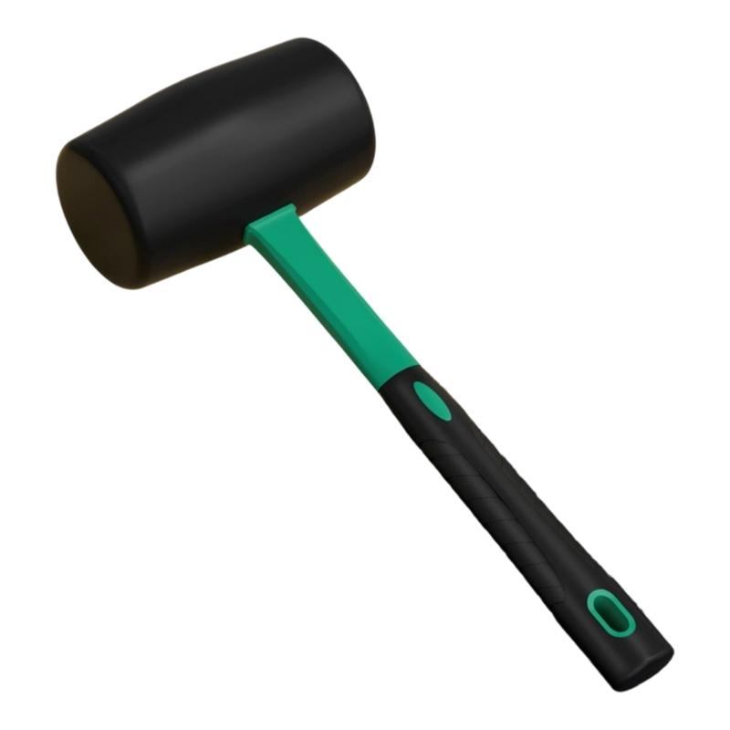 Heavy Duty AntiSlip Rubber Hammer Professional Tile Laying Tool With Ergonomic Grip And Double Head Design Mallets
