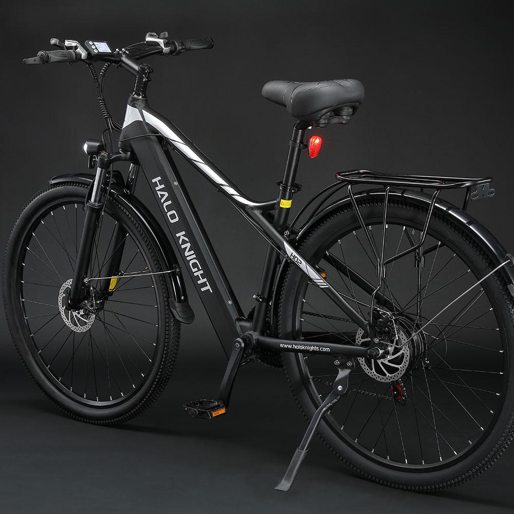 HALO KNIGHT H02 Adult City Electic Bike With Seat 29 Inch Pneumatic Road Tires Urban Cycling Electric Bicycles