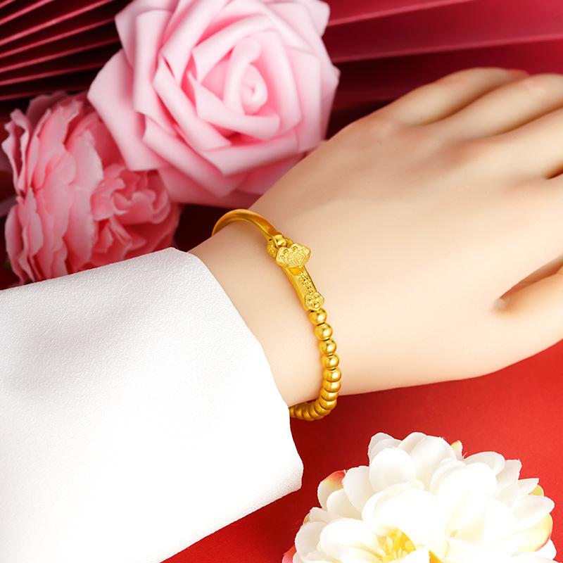 Ruyi Beaded Half Bracelet Ancient French Style Jewelry Women's All-match Bracelet