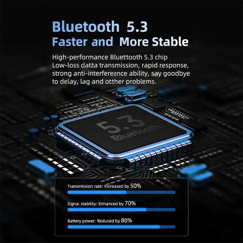 1Pc Motorcycle Helmet Bluetooth 5.3 Headset Wireless Intercom Multi Riders Mesh Communication AI Voice Control Super Long Standby Hands Free Headphone