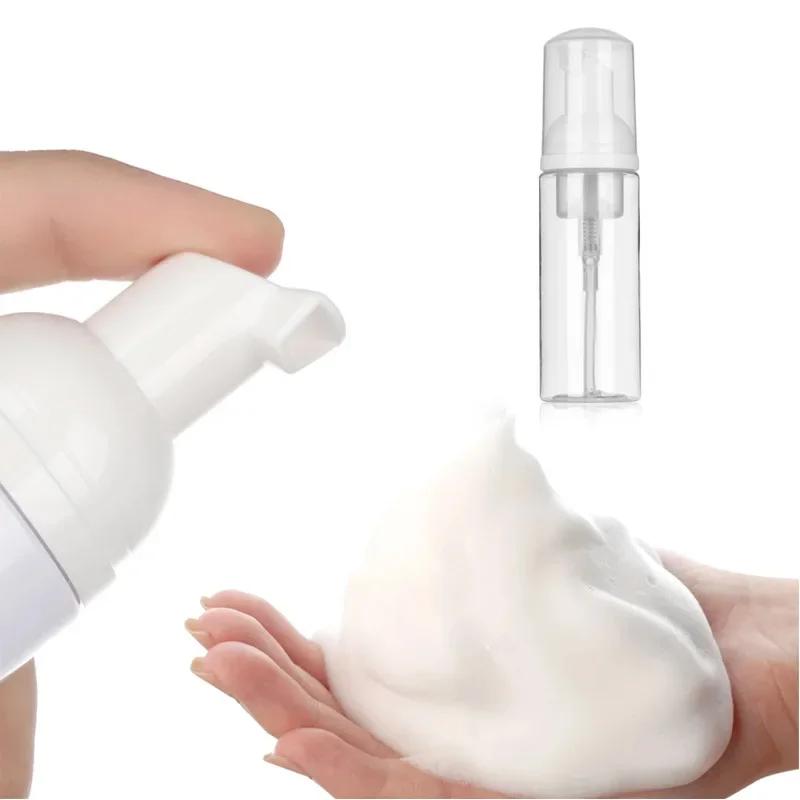 12pcs 30/50/60/100/150/200ml Plastic Transparen Foam Pump Bottle Empty Cosmetic White Soap Dispenser Foaming Bottle with Pump