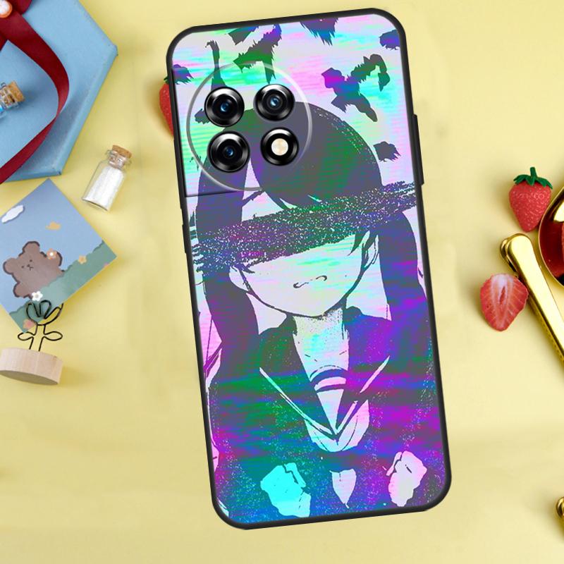 Sad Anime Aesthetic Senpai Case For OnePlus 12R 10R 13R 13T 15 13 12 11 10 9 10T 8T Nord CE 5 2 3 4 Lite N20 N30 Cover