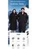 Three-in-One Fleece-Lined Winter Sports Jacket: Detachable, Over-the-Knee, Cotton-Padded, Plus Size, Unisex School Uniform