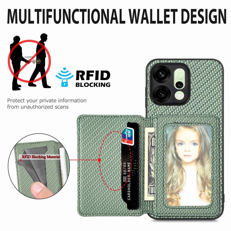 Case for OPPO Reno 14 Pro 14F 13 Pro 13F 12Pro 11 11F 10 Pro Plus Wallet Card Holder Stand Leather Magnetic Cover Phone Bags