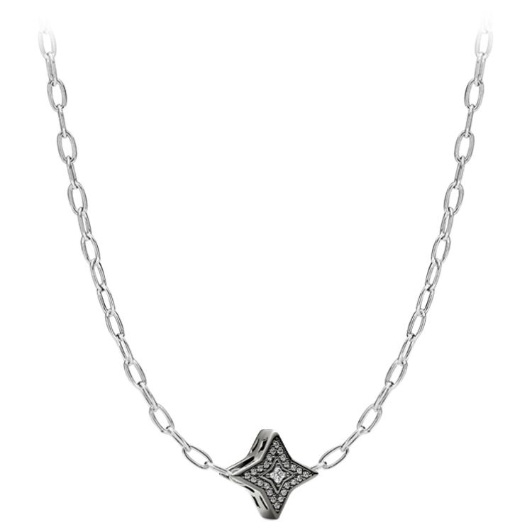 Pandora Starry Night Fashion Versatile Luxurious 925 Silver Necklace Women necklace ZT26012832A Box
