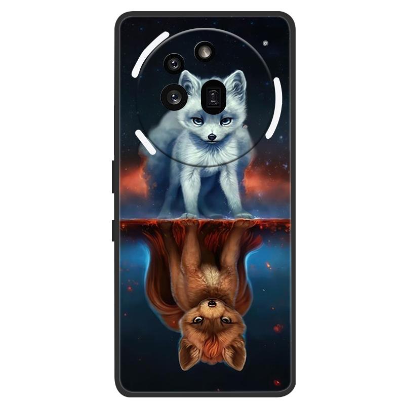 Phone Case For Nothing Phone 3A Pro Cover Lion Wolf Black Silicone Soft Back Cases For Nothing Phone3A Pro Case 3APRO A059P