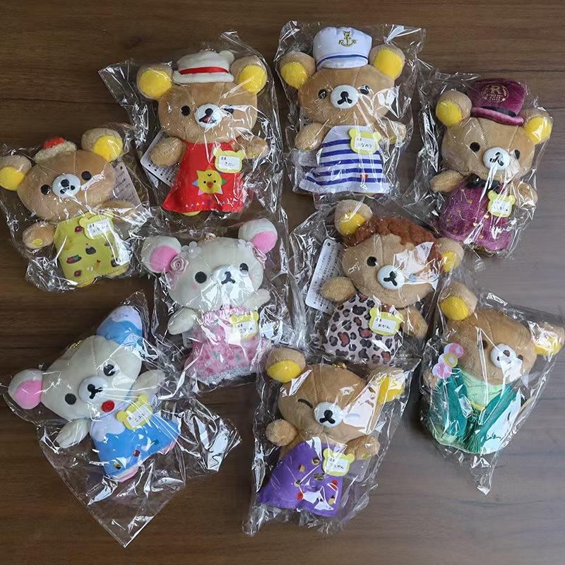 Rilakkuma Store Manager Series Plush Toys Cute Korilakkuma Plushie Keychain Chairoikoguma Bag Pendant Stuff Accessories For Gift
