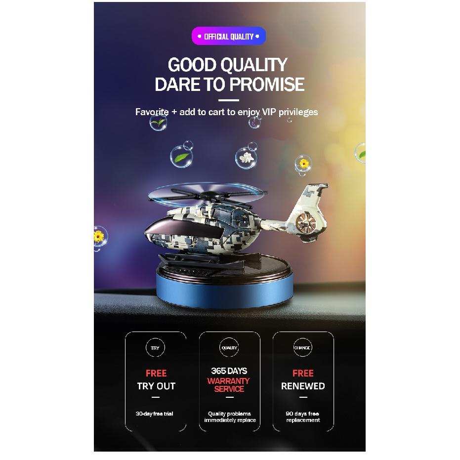 Car Perfume Fragrance Solar Aromatherapy helicopter Car Air Freshener Diffuser Parfume Gift Box Car Decor Auto