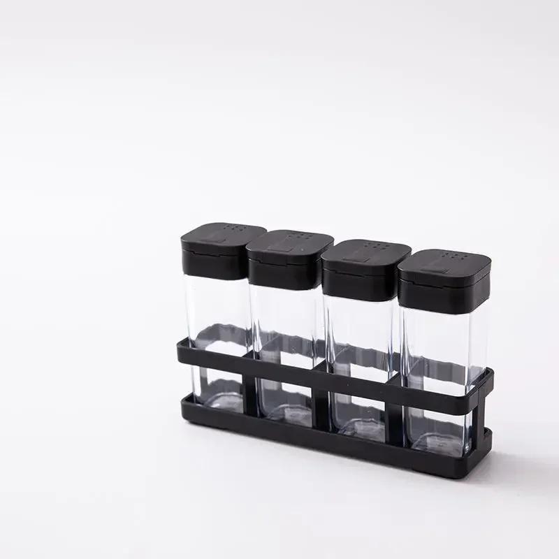 Seasoning Jars Set Portable Transparent Spice Tools Household Moisture Proof Condiment Organizer Bottle Modern Kitchen Accessory