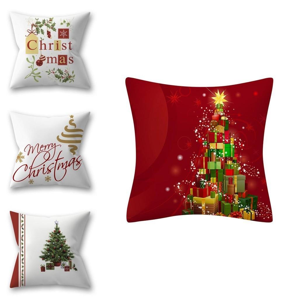 Vibrant Christmas Themed Decorative Cushion Cover For Festive Home Decor 18x18