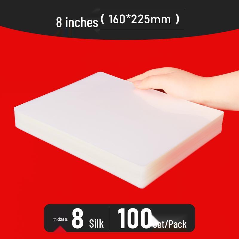 Bolsas para Plastificação A4 - Tamanhos de 3" a 10", Espessadas para Fotos e Identificações