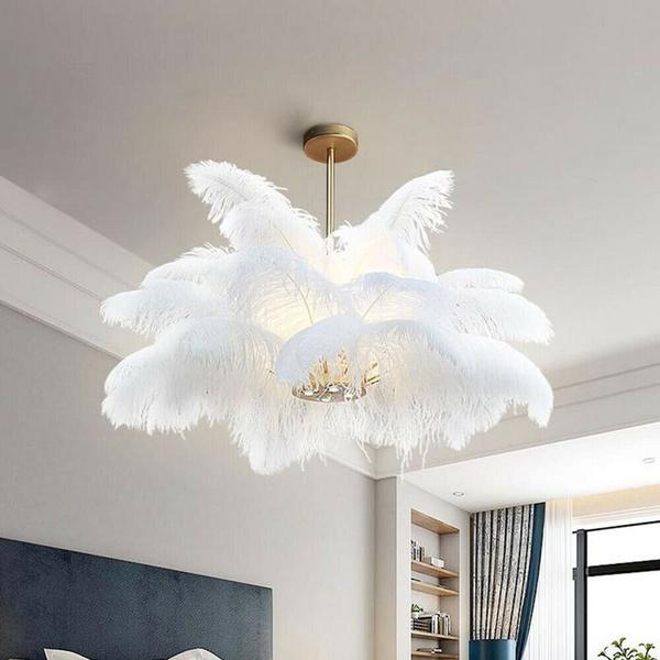 10 ks Elegantní pštrosí peří Bílé nadýchané peříčko pro svatební hostinu Domácí dekorace do pokoje DIY 30-35cm