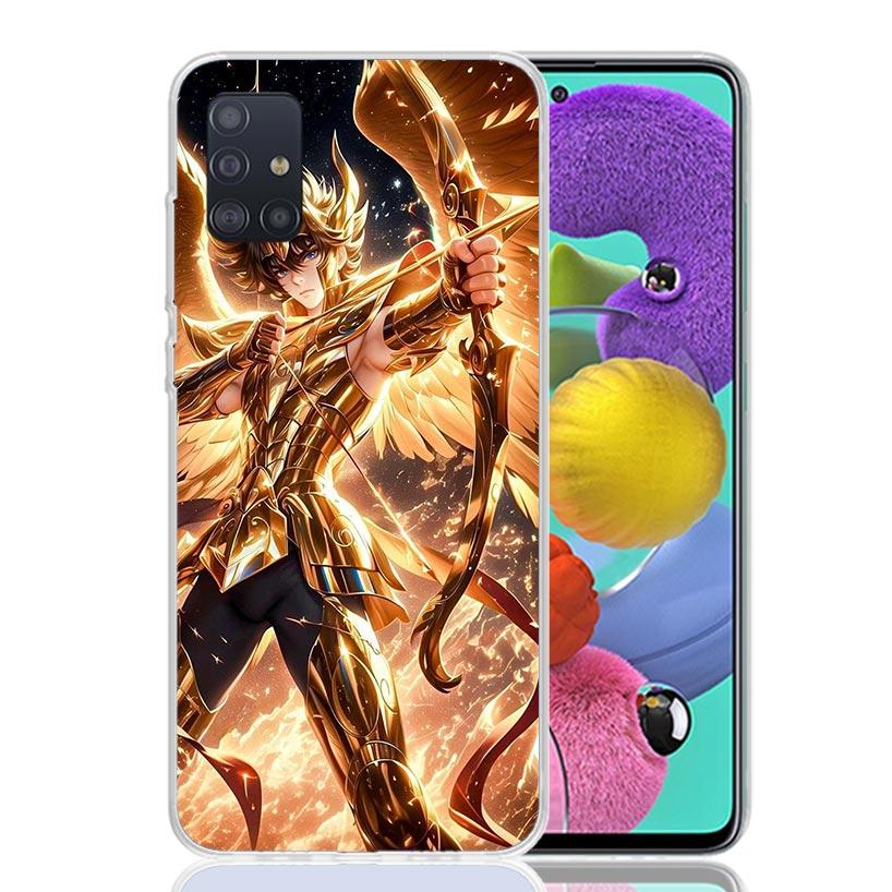 Saint Seiya Cool Phone Case For Samsung Galaxy A52 A32 A22 A12 A02S A50S A30S A51 A31 AA71 Note 20 Ultra 10 S10 Plus Galaxy A52