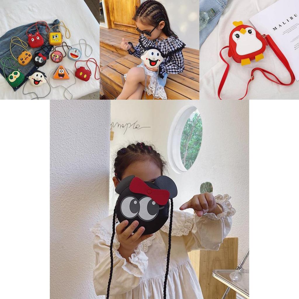 Adorable Cartoon Mini Pu Leather Coin Purse For Kids Unisex Summer 2023