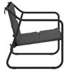 2 Seater Garden Bench with Cushions Anthracite Steel