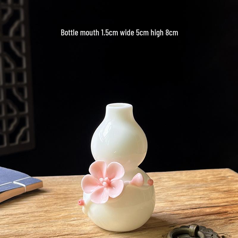 Handcrafted Ceramic Mini Vase for Fresh Flowers - Colorful Desktop Ornaments