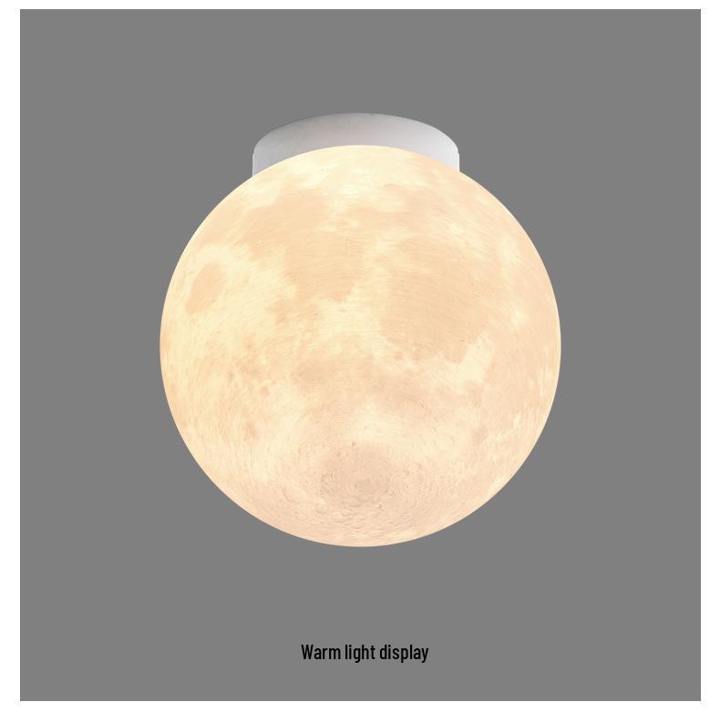 Modern Minimalist Large Creative Moon Ceiling Light for Children's Room & Bedroom