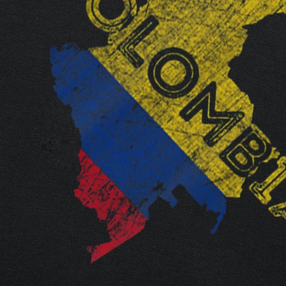 Colombian Map and Flag Colombia T Shirt Graphic Cotton Streetwear Short Sleeve Birthday Gifts Summer Style T-shirt Mens Clothing