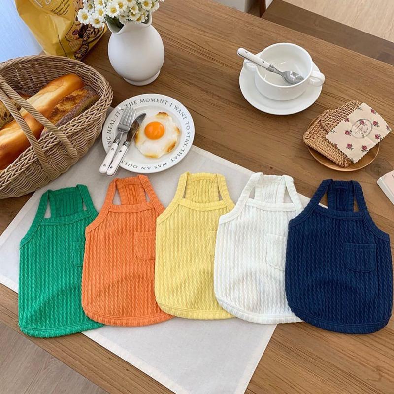 Summer Dog Vest Thin Breathable Pet T-Shirt for Small Medium Dogs Cats Soft Puppy Clothes Chihuahua French Bulldog Cotumes