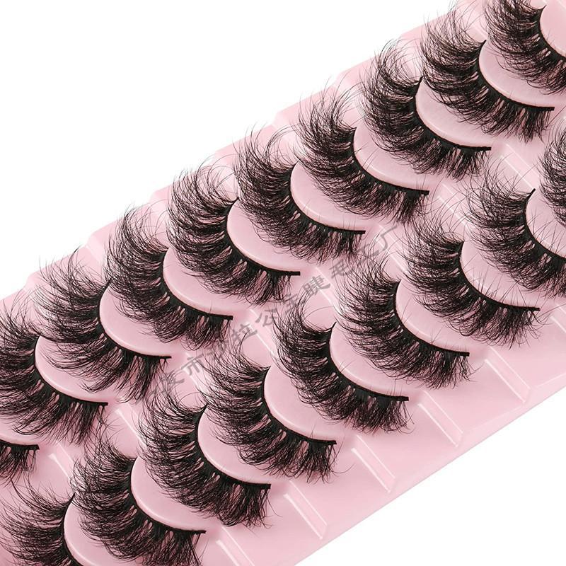 10 Pairs Of Fried False Eyelashes, Makeup 3D Three-Dimensional Exaggerated Thick Barbie Big Eye False Eyelashes 301