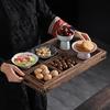 Japanese Style Seven-Compartment Wooden Tea Snack Tray
