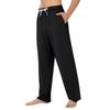 Weiche Pyjamahose für Herren mit Kordelzug und Taschen, lässige Sporthose