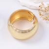 Europe and the United States Exaggerated Simple Fashion Smooth Surface Cold Wind Elastic Opening Bracelet Wide Surface Casual High Sense Jewelry