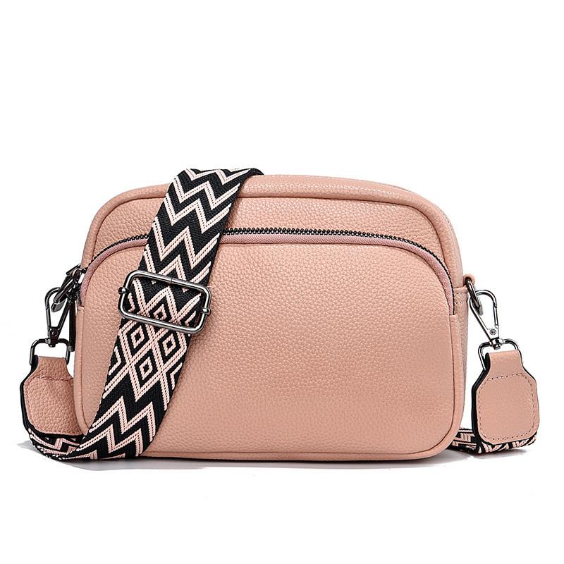 Ielgy Simple Atmospheric One-Shoulder Messenger Female Bag Retro Small Round Bag Korean Version