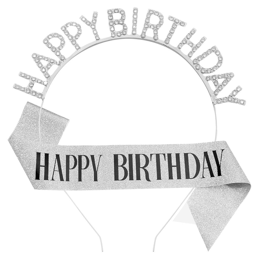 Birthday Party HAPPY BIRTHDAY Headband, Hairpin, Ribbon, Baking Gift Girl Photo Prop Decoration 2026