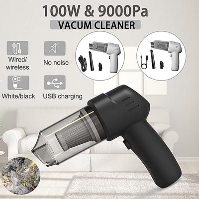9000Pa 100W Mini Car Vacuum Cleaner Auto & Home Cordless Vacuum Cleaner Carpet Air Duster Wireless Car Vacuum Cleaner