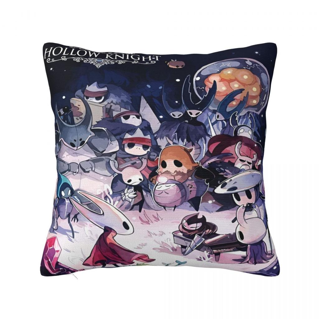 Hollow Knight Funny Games Printed Pillowcase Cushion Cover Pillow Covers Y2K Seat Decorations Square Multi-Size