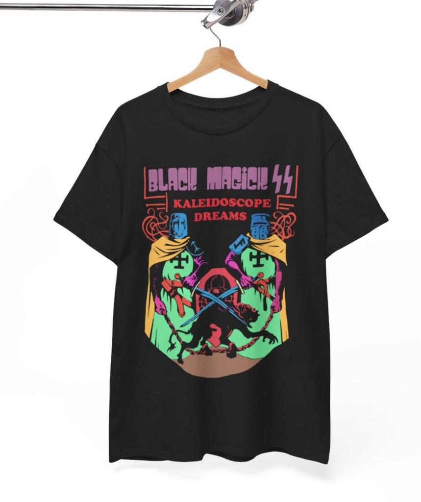 Men's Graphic T-shirt Cotton Crew Neck Black Magick SS - Kaleidoscope Dreams Shirt All Sizes Unisex T Shirt