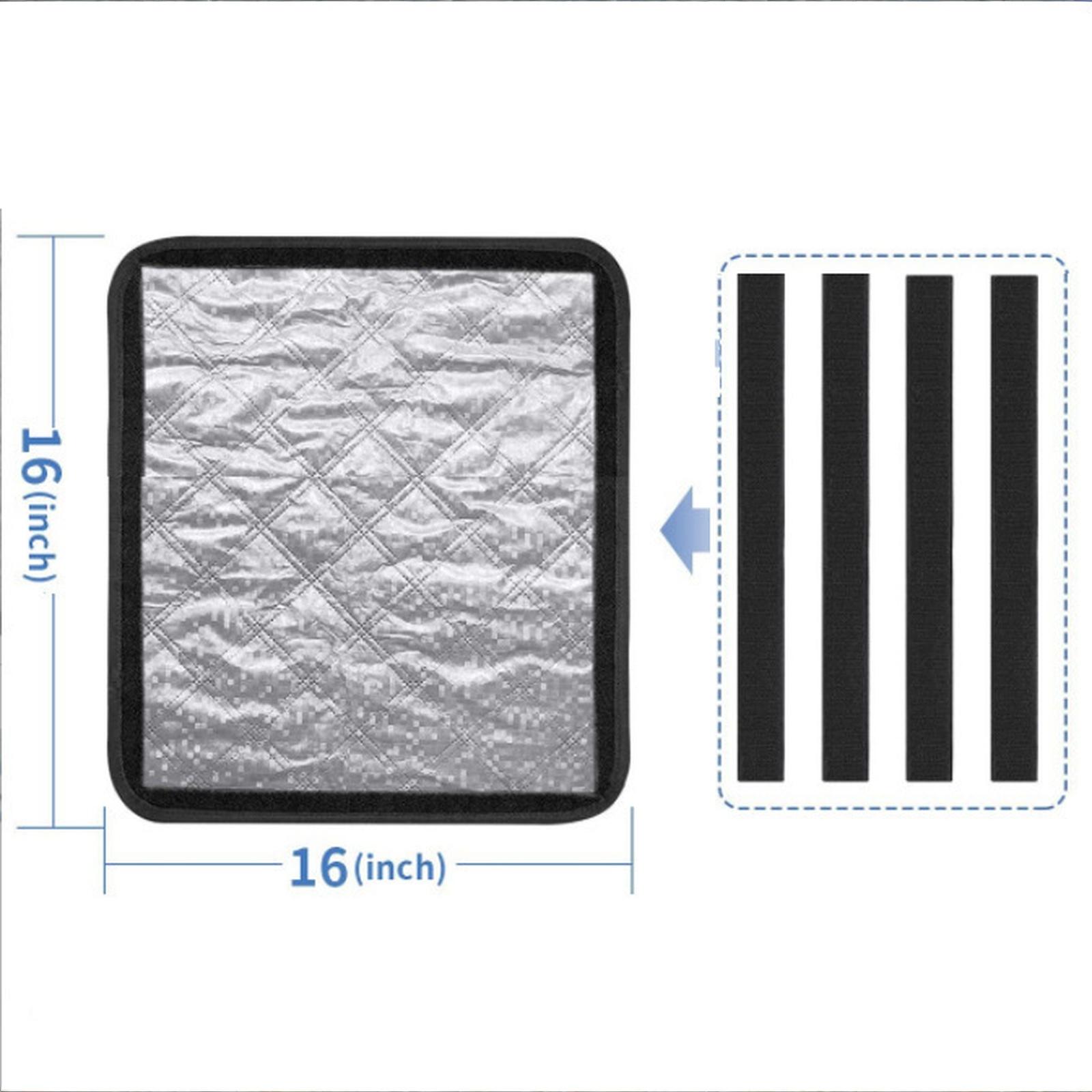 

Portable Oxford Cloth RV Door Window Sunshade Black Foldable Car Sun Visor Shade Cover Camper Caravan One Size