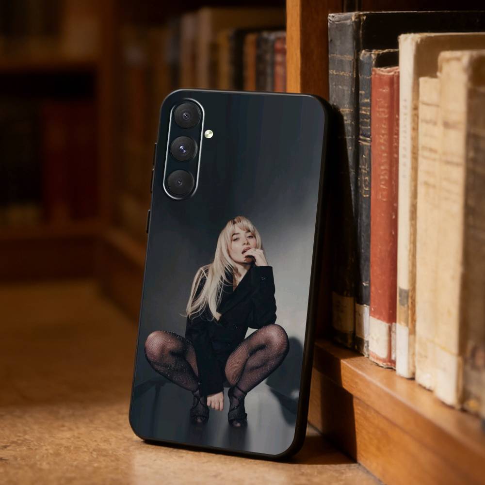 Singer S-Sabrina Carpenter Phone Case For Samsung S26,S25,S24,S23,S22,S21,Plus,Fe,Lite,Others Black Cover