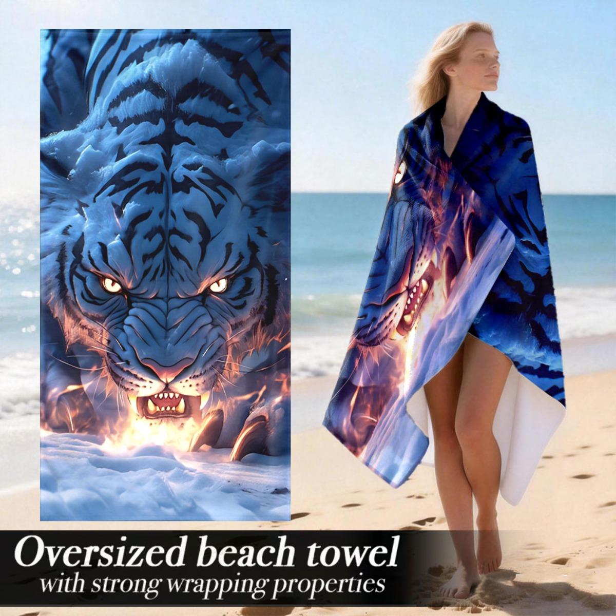 

Extra Large Luxury Oversized Beach Towel | Soft Microfiber, Lightweight, Strong Wrapping Properties, Suitable For Gym, Yoga | Id W30*H60(CM)