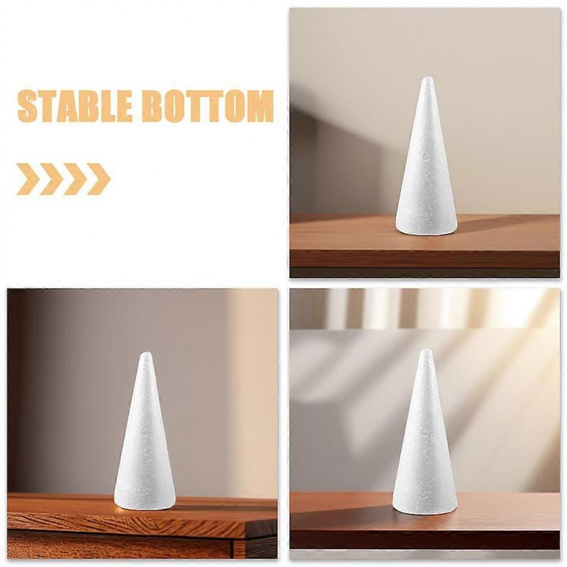 Schaumstoffkegel Weiße Schaumstoffkegel für Bastelarbeiten 8 Stück Dekorative Verwendung