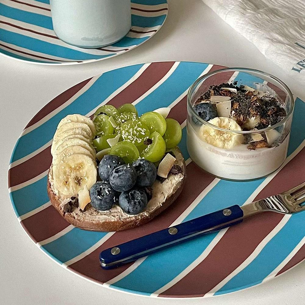 Natural Bamboo Fiber Plates Dinnerware Modern Creative Pattern Reusable Unbreakable Plates