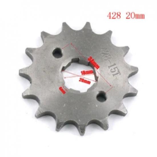 520 20mm 10 11 12 13 14 15 16 17 18 19 20 T Front Engine Sprocket For Honda Lifan ZongShen YCF ATV Quad Dirt Pit bike Buggy